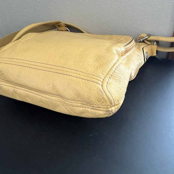 Fossil Yellow Hanover Pebbled Leather Crossbody Bag - Picture 8 of 15